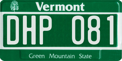 VT license plate DHP081