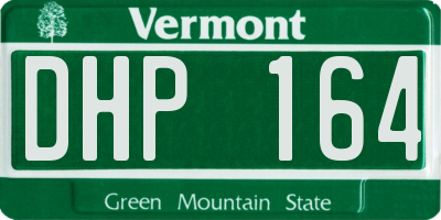 VT license plate DHP164