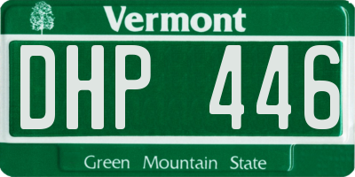 VT license plate DHP446