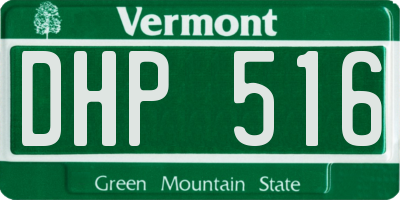 VT license plate DHP516