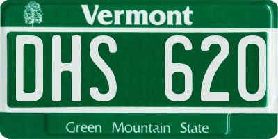 VT license plate DHS620