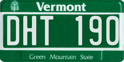 VT license plate DHT190