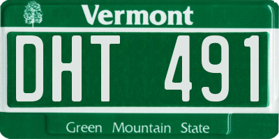 VT license plate DHT491
