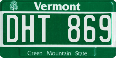VT license plate DHT869