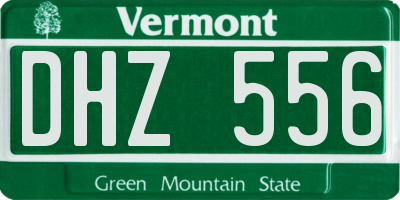 VT license plate DHZ556