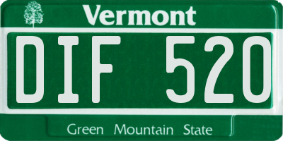 VT license plate DIF520