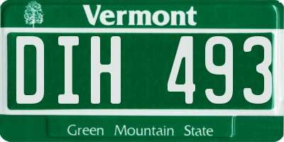 VT license plate DIH493