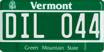 VT license plate DIL044