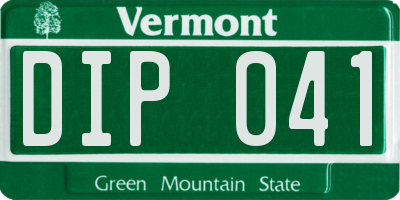VT license plate DIP041