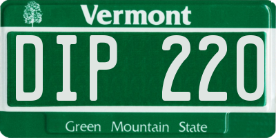 VT license plate DIP220