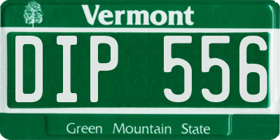 VT license plate DIP556