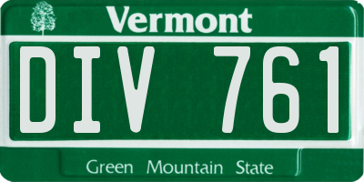 VT license plate DIV761
