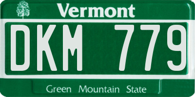 VT license plate DKM779