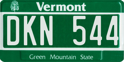 VT license plate DKN544