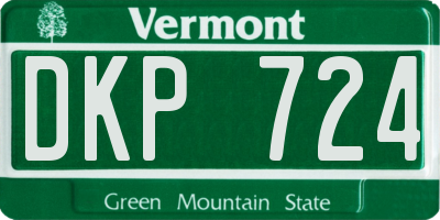 VT license plate DKP724