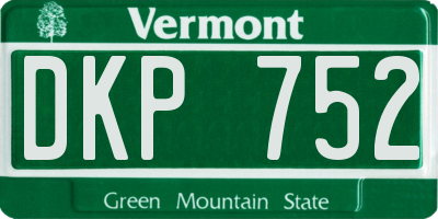 VT license plate DKP752