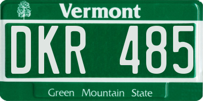 VT license plate DKR485