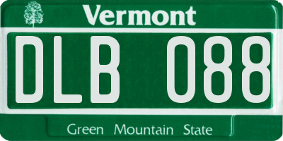 VT license plate DLB088