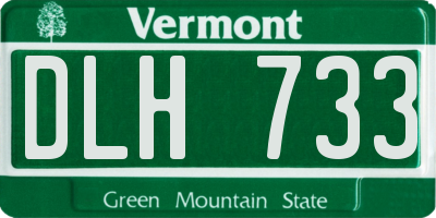 VT license plate DLH733