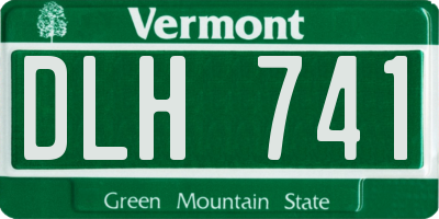 VT license plate DLH741