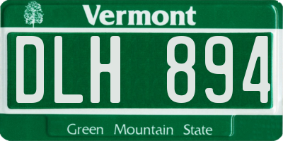 VT license plate DLH894