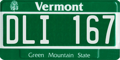 VT license plate DLI167