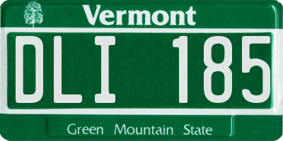 VT license plate DLI185