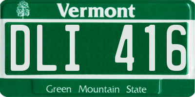 VT license plate DLI416