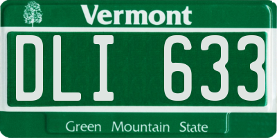 VT license plate DLI633
