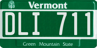 VT license plate DLI711