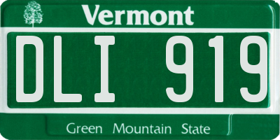 VT license plate DLI919