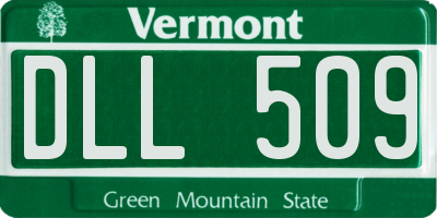 VT license plate DLL509