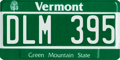 VT license plate DLM395