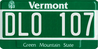 VT license plate DLO107