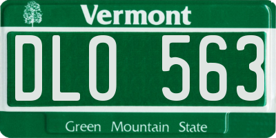 VT license plate DLO563