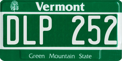 VT license plate DLP252