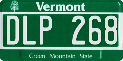 VT license plate DLP268