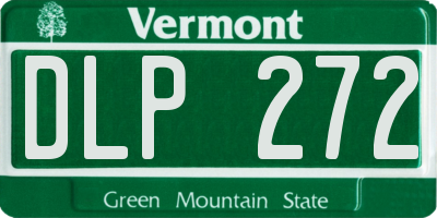 VT license plate DLP272