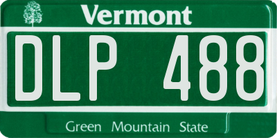 VT license plate DLP488