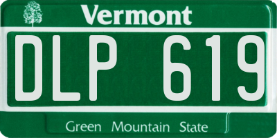 VT license plate DLP619