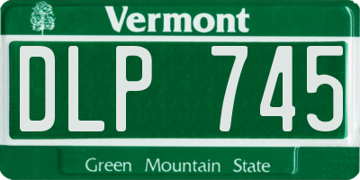 VT license plate DLP745
