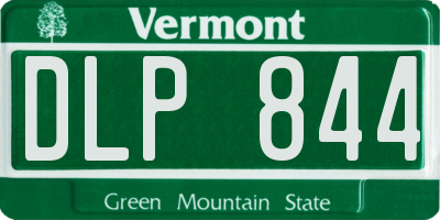 VT license plate DLP844