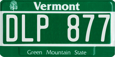 VT license plate DLP877