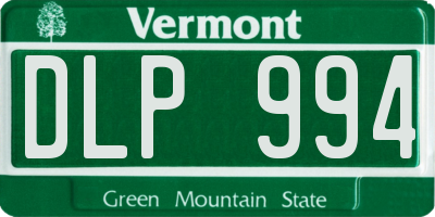 VT license plate DLP994