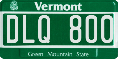 VT license plate DLQ800