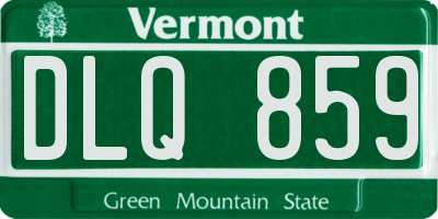 VT license plate DLQ859