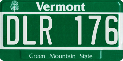 VT license plate DLR176