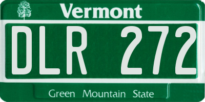 VT license plate DLR272