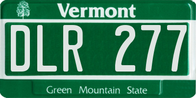 VT license plate DLR277