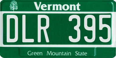 VT license plate DLR395